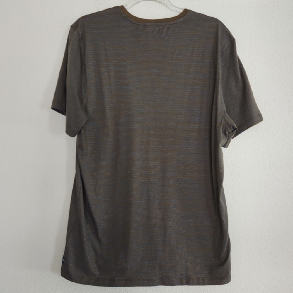 Toad&Co Mens Tempo Striped Organic Cotton Crewneck Tshirt Size Large NWT - Picture 3 of 11